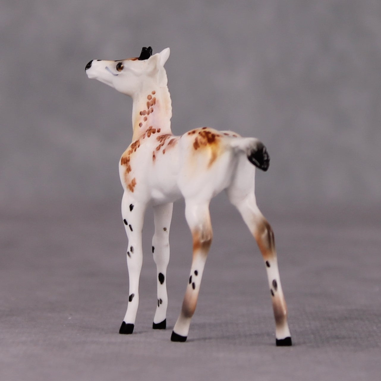 Crouton LE-10 Piebald Deer Button Buck Foal Chip By Dawn Quick Holiday Sale Run HS24