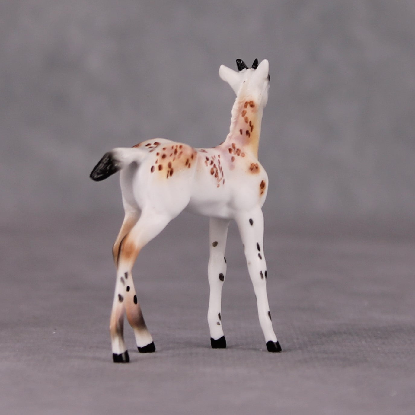 Crouton LE-10 Piebald Deer Button Buck Foal Chip By Dawn Quick Holiday Sale Run HS24