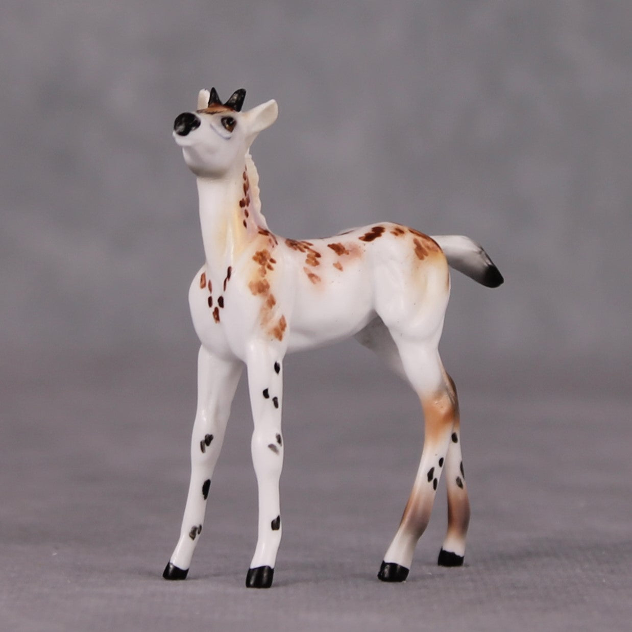 Crouton LE-10 Piebald Deer Button Buck Foal Chip By Dawn Quick Holiday Sale Run HS24