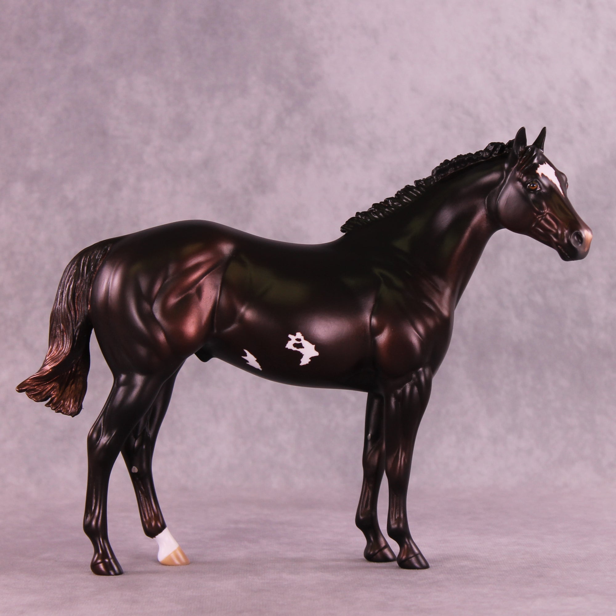 Tall, Dark, and Handsome OOAK FCM Ideal Stock Horse by Anna Rieck DDOOAKs25