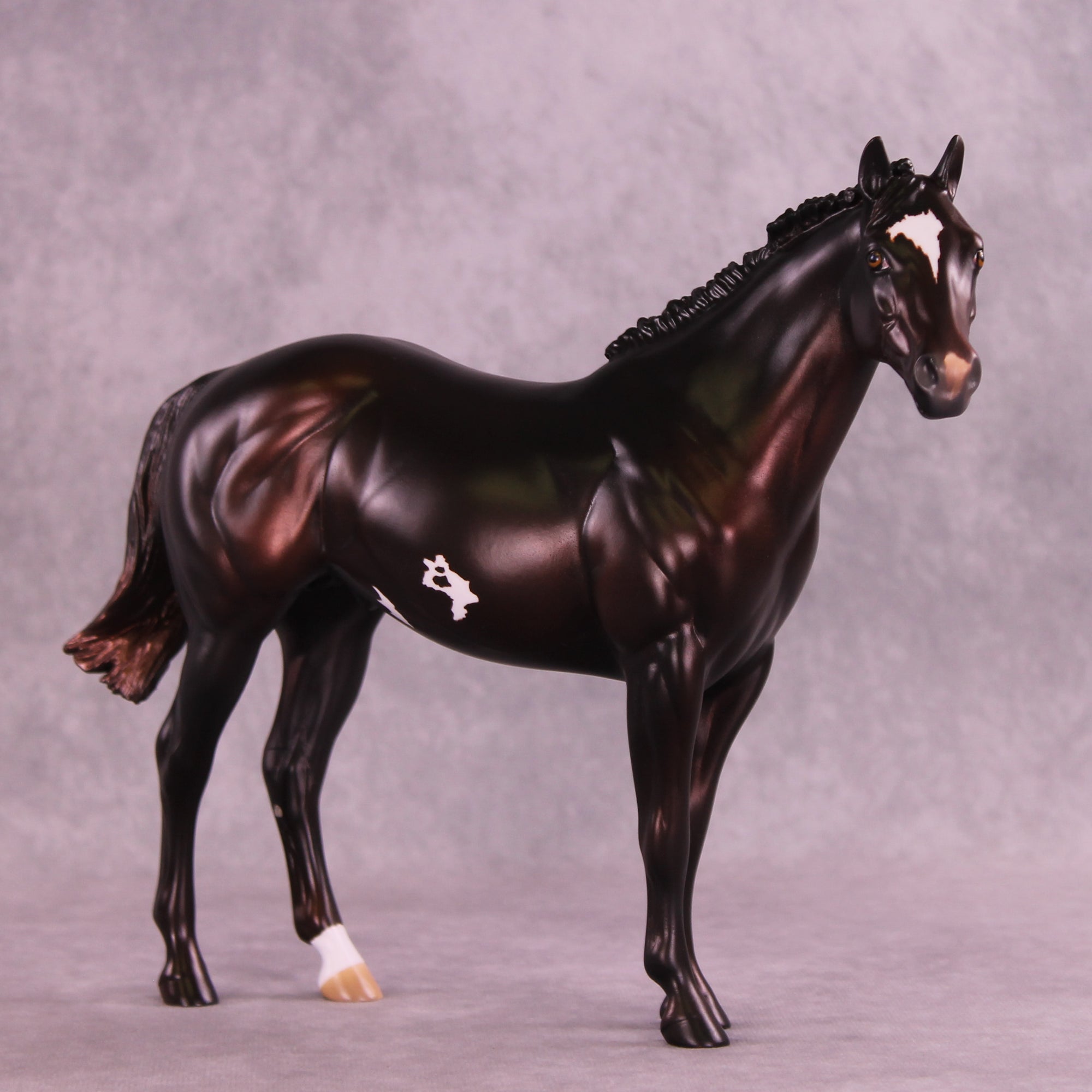 Tall, Dark, and Handsome OOAK FCM Ideal Stock Horse by Anna Rieck DDOOAKs25