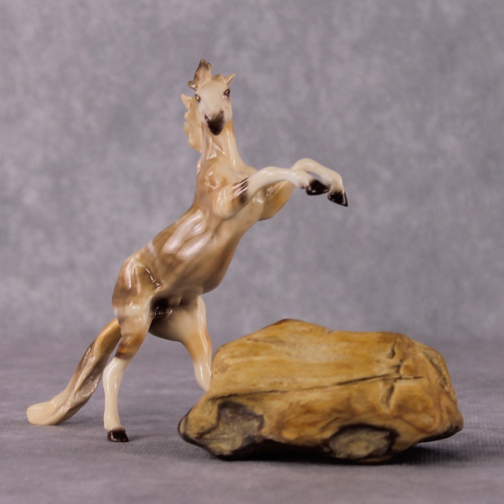 “National Take A Walk in a Park Day” Rock Chips: OOAK Rearing Chip based on Petrified Wood II by Ellen Robbins