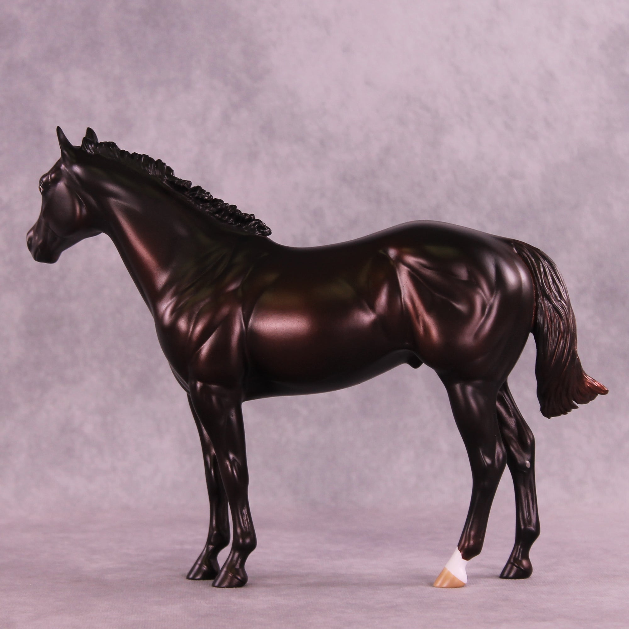 Tall, Dark, and Handsome OOAK FCM Ideal Stock Horse by Anna Rieck DDOOAKs25
