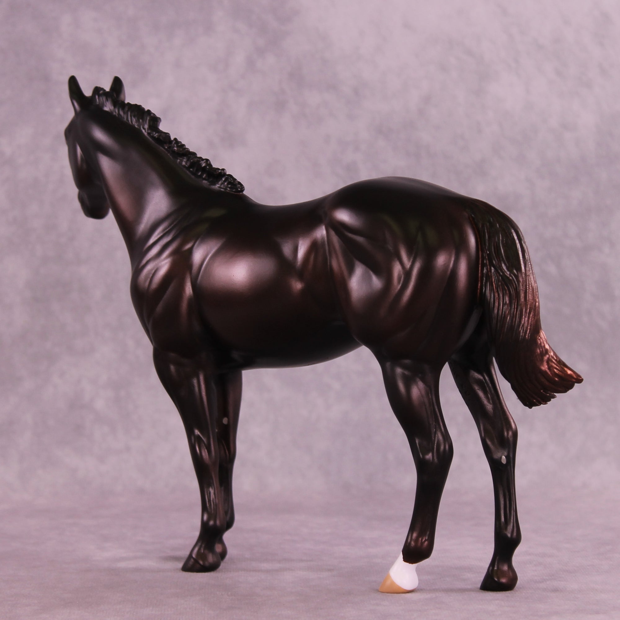 Tall, Dark, and Handsome OOAK FCM Ideal Stock Horse by Anna Rieck DDOOAKs25