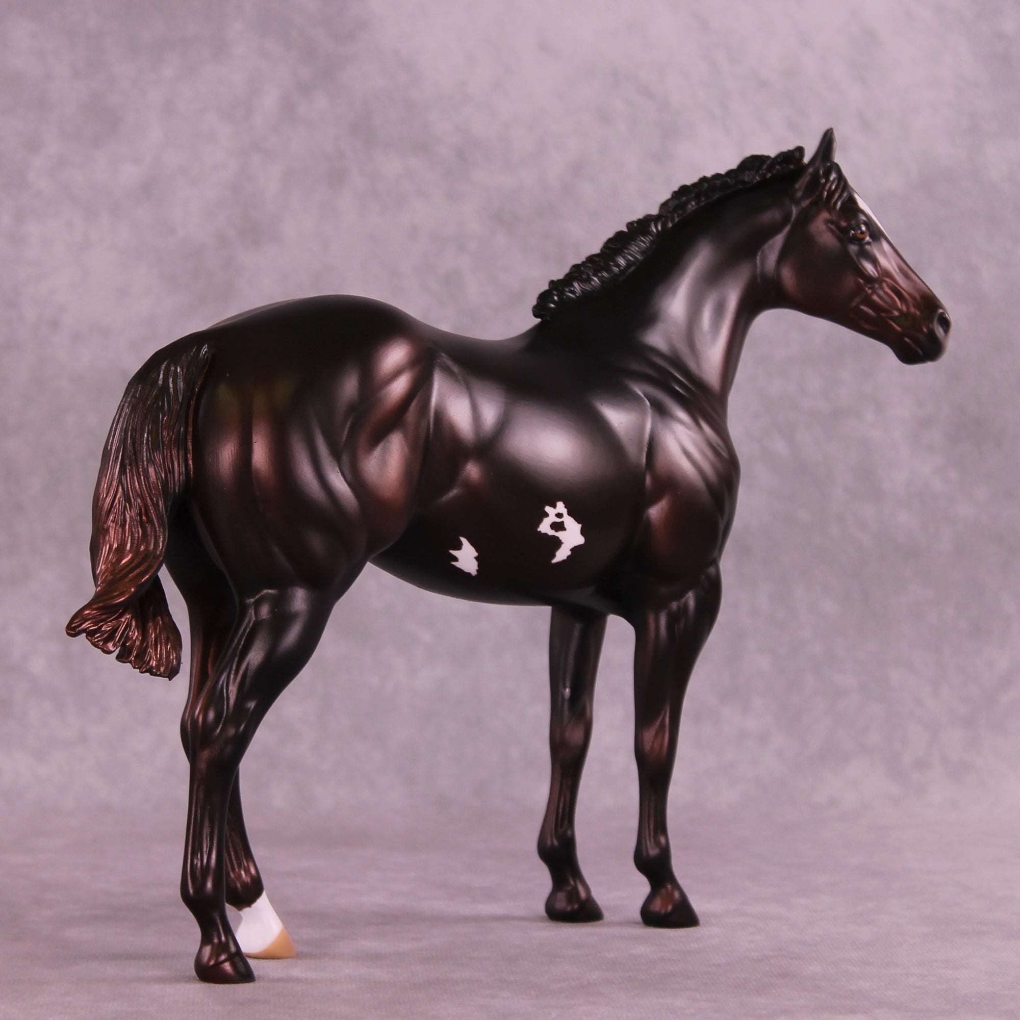 Tall, Dark, and Handsome OOAK FCM Ideal Stock Horse by Anna Rieck DDOOAKs25