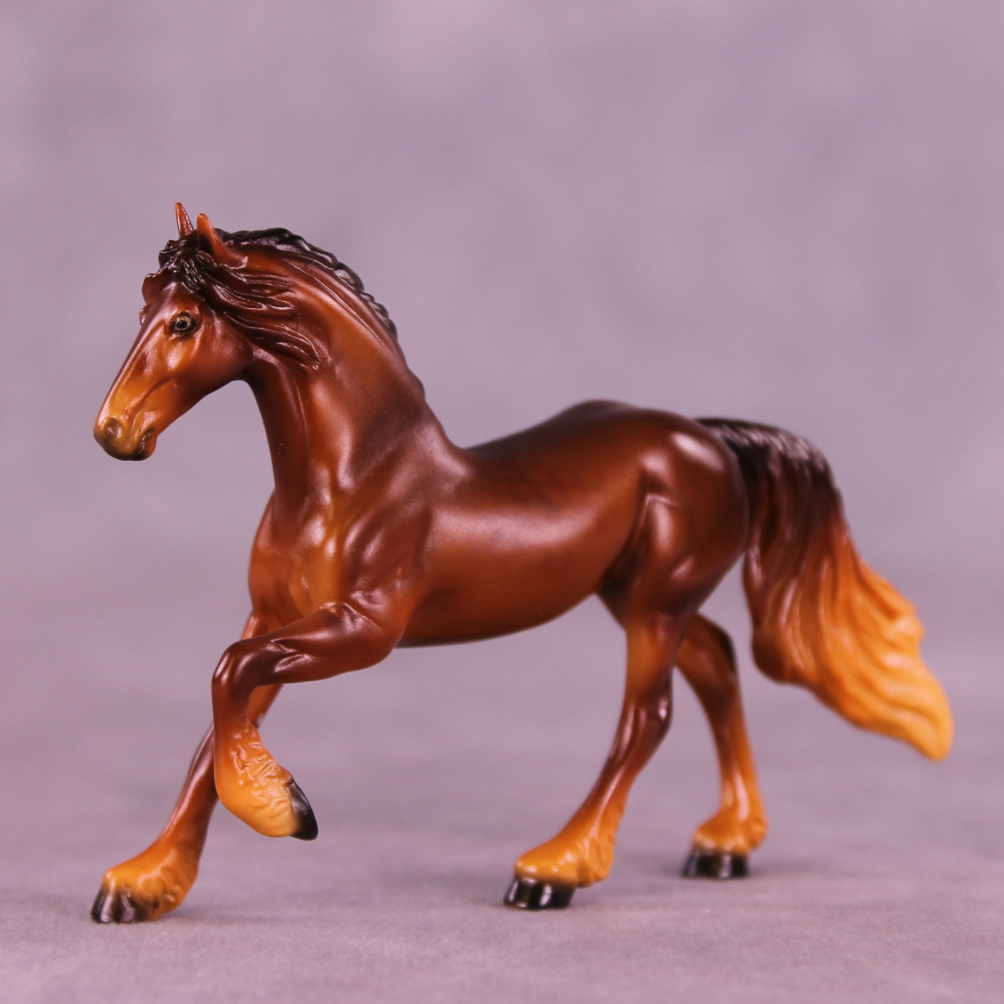 (pursued by a bear) LE-5 Chip Friesian by Ellen Robbins CL25