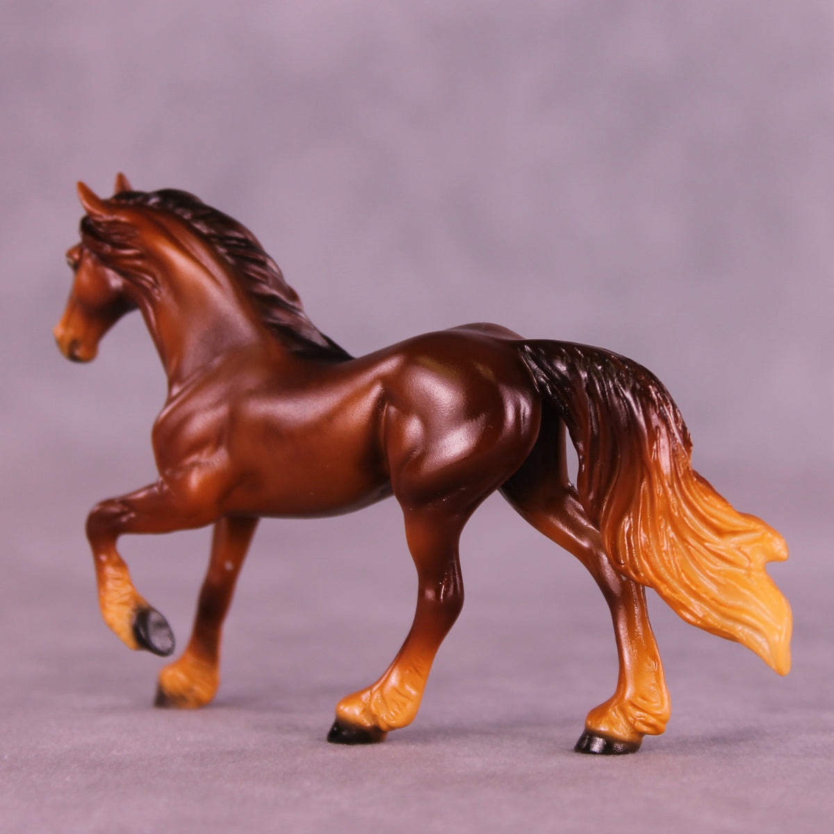 (pursued by a bear) LE-5 Chip Friesian by Ellen Robbins CL25