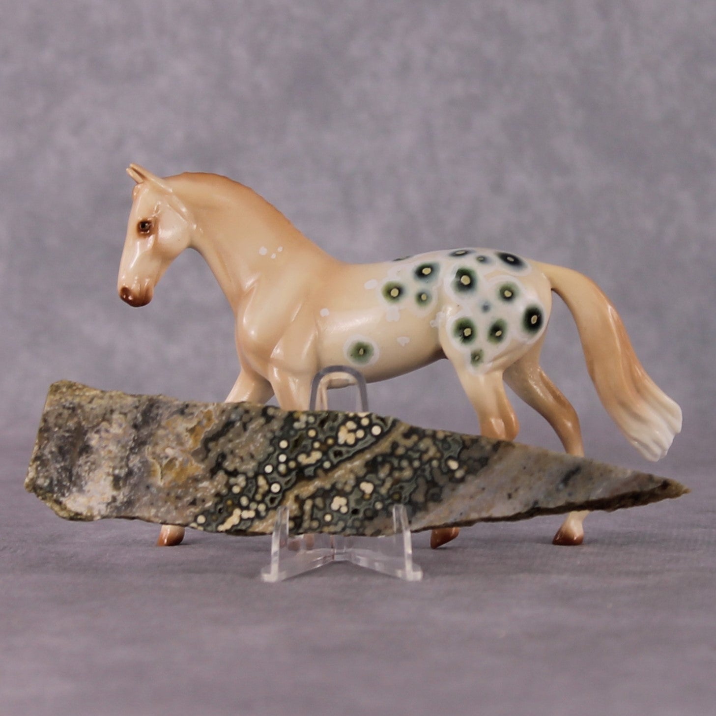 “National Take A Walk in a Park Day” Rock Chips: OOAK Warmblood Chip based on Ocean Jasper by Ellen Robbins