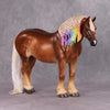 Chalk It Up OOAK Dappled Flaxen Chestnut Custom Heavy Draft with Chalked Mane &amp; Tail By Maggie Jenner-Bennett Best Offers 12/10/24