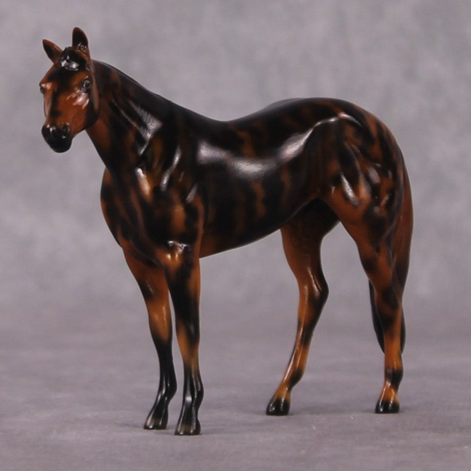 “National Take A Walk in a Park Day” Rock Chips: OOAK Stock Horse Chip based on Mahogany Obsidian by Ellen Robbins