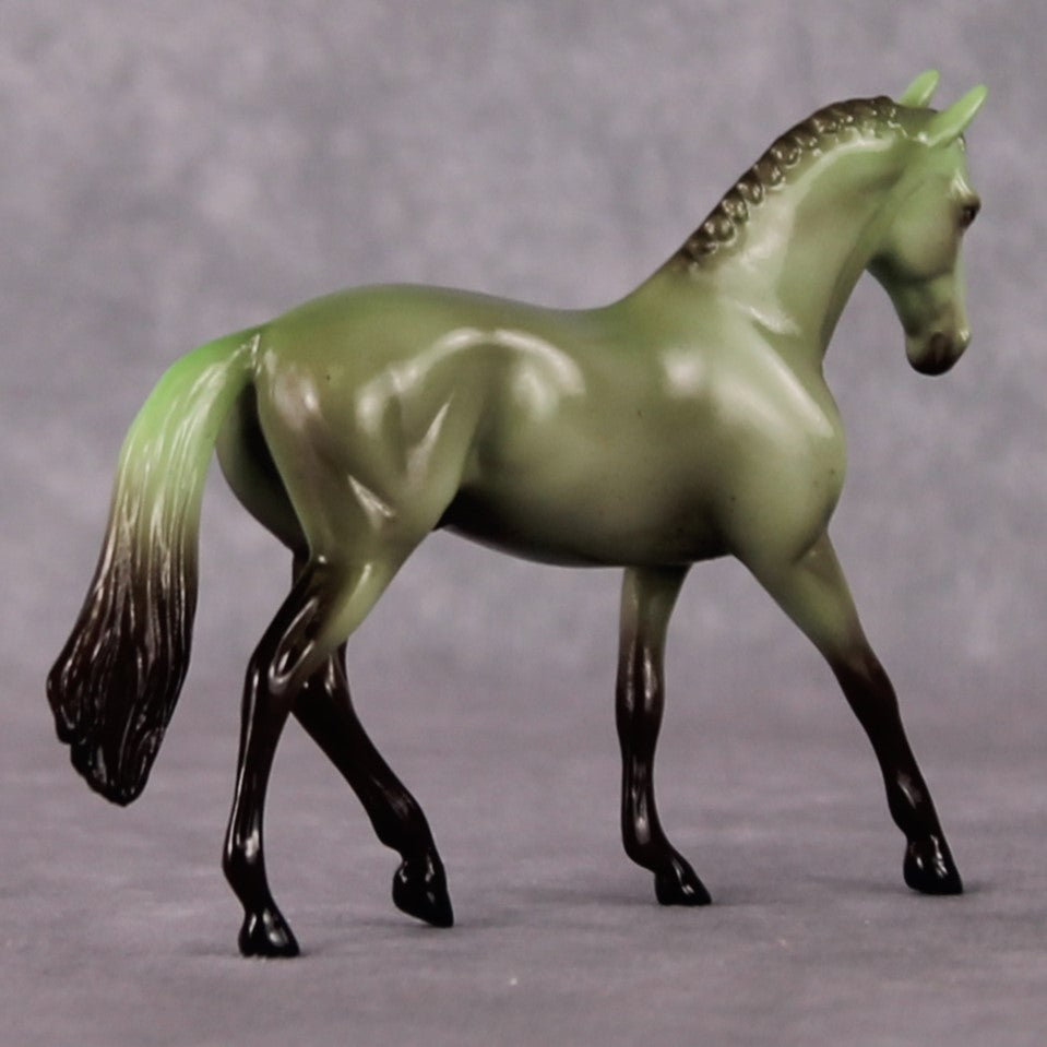 “National Take A Walk in a Park Day” Rock Chips: OOAK Warmblood Chip based on Epidote by Ellen Robbins