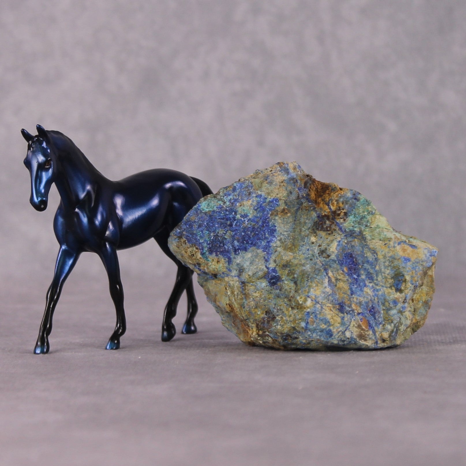 “National Take A Walk in a Park Day” Rock Chips: OOAK Warmblood Chip based on Azurite by Ellen Robbins