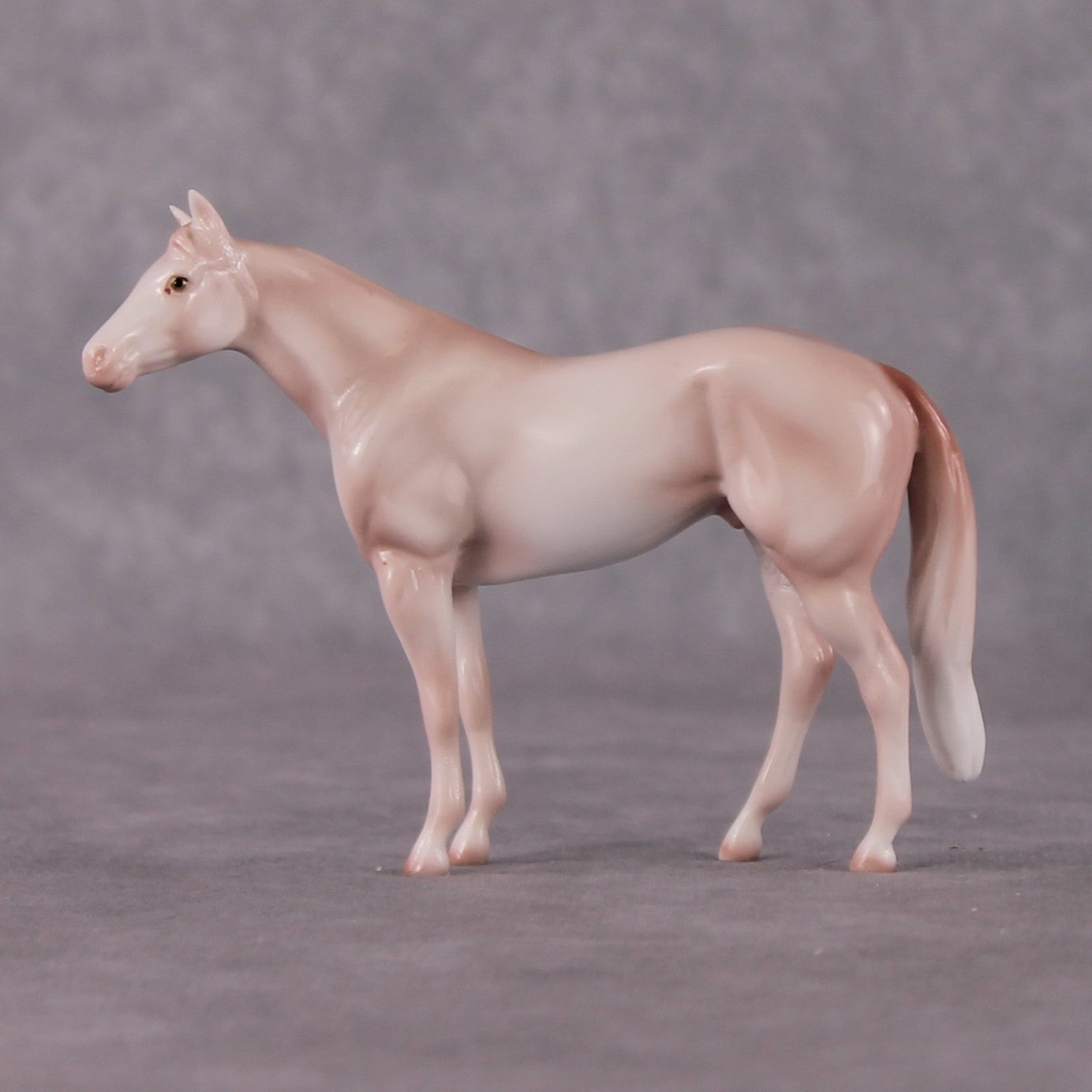 “National Take A Walk in a Park Day” Rock Chips: OOAK Stock Horse Chip based on Rose Quartz by Ellen Robbins