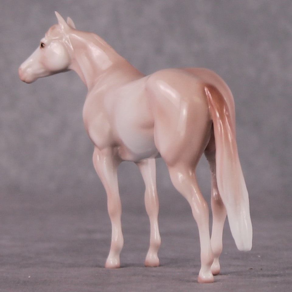 “National Take A Walk in a Park Day” Rock Chips: OOAK Stock Horse Chip based on Rose Quartz by Ellen Robbins