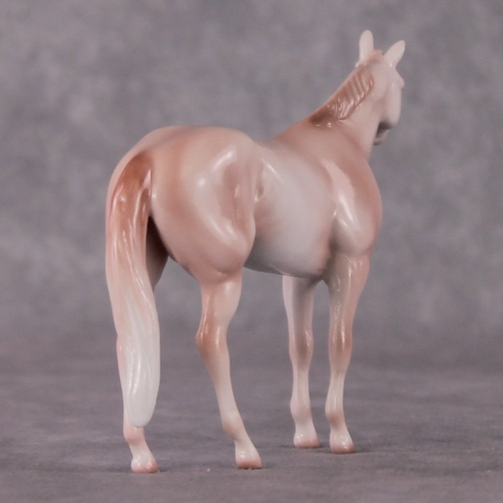 “National Take A Walk in a Park Day” Rock Chips: OOAK Stock Horse Chip based on Rose Quartz by Ellen Robbins