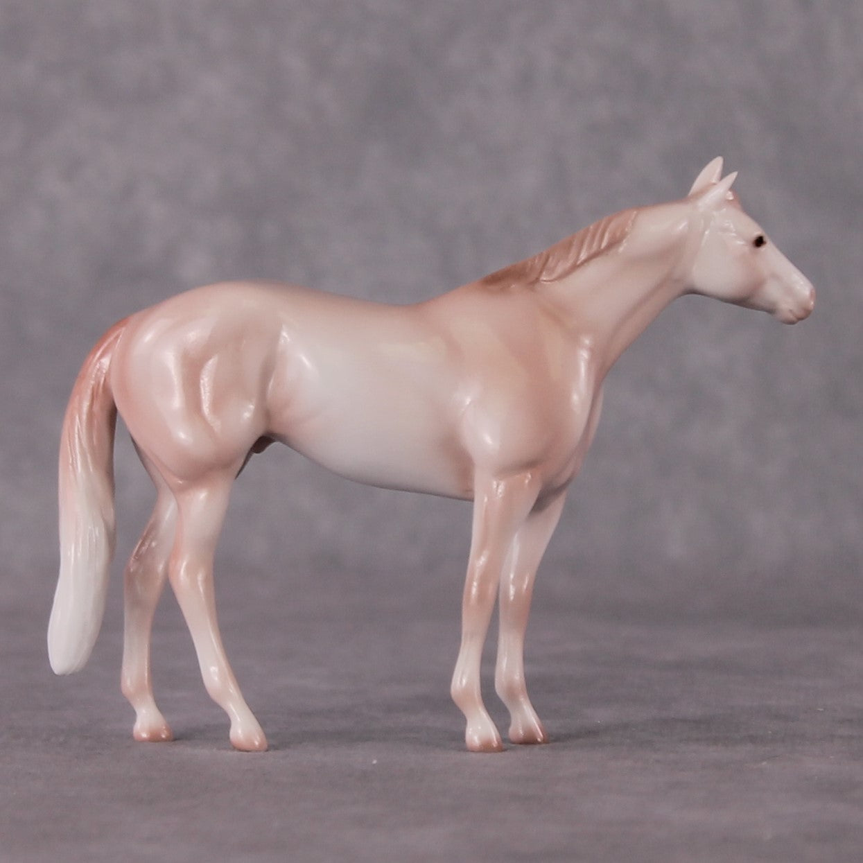 “National Take A Walk in a Park Day” Rock Chips: OOAK Stock Horse Chip based on Rose Quartz by Ellen Robbins