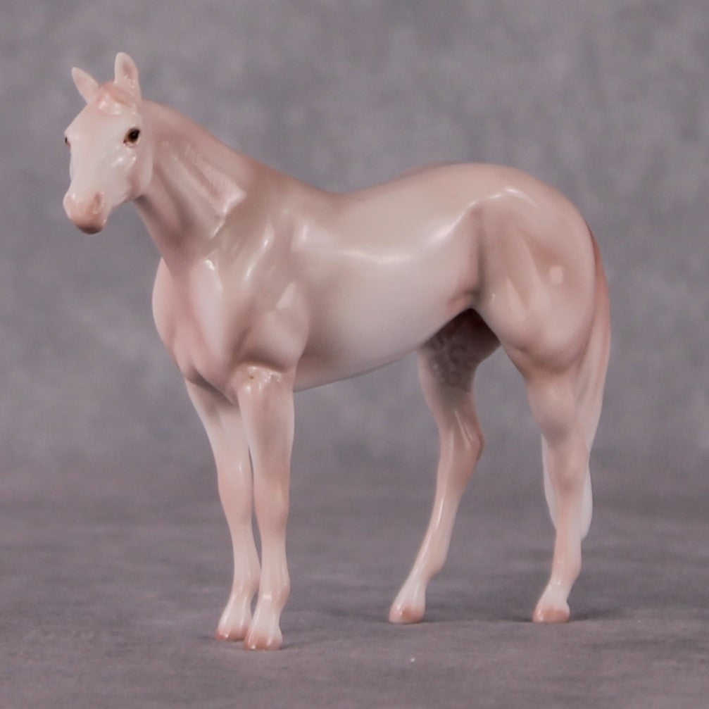 “National Take A Walk in a Park Day” Rock Chips: OOAK Stock Horse Chip based on Rose Quartz by Ellen Robbins
