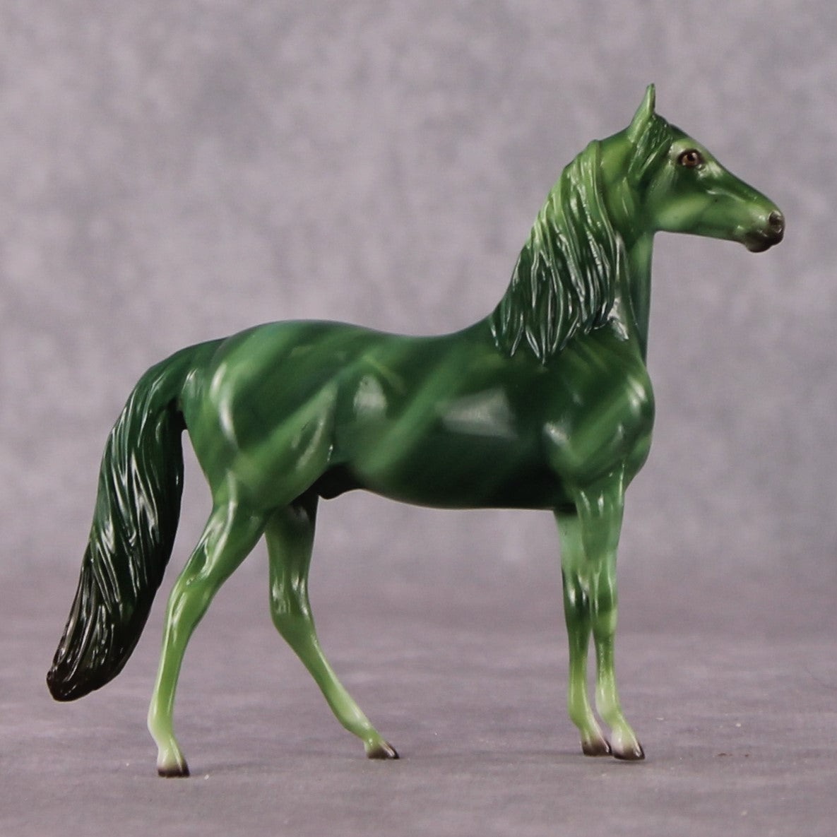 “National Take A Walk in a Park Day” Rock Chips: OOAK Morgan Chip based on Malachite by Ellen Robbins