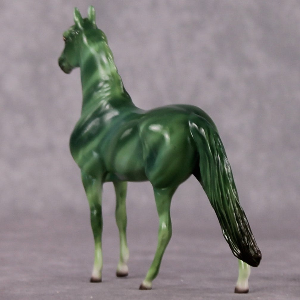 “National Take A Walk in a Park Day” Rock Chips: OOAK Morgan Chip based on Malachite by Ellen Robbins