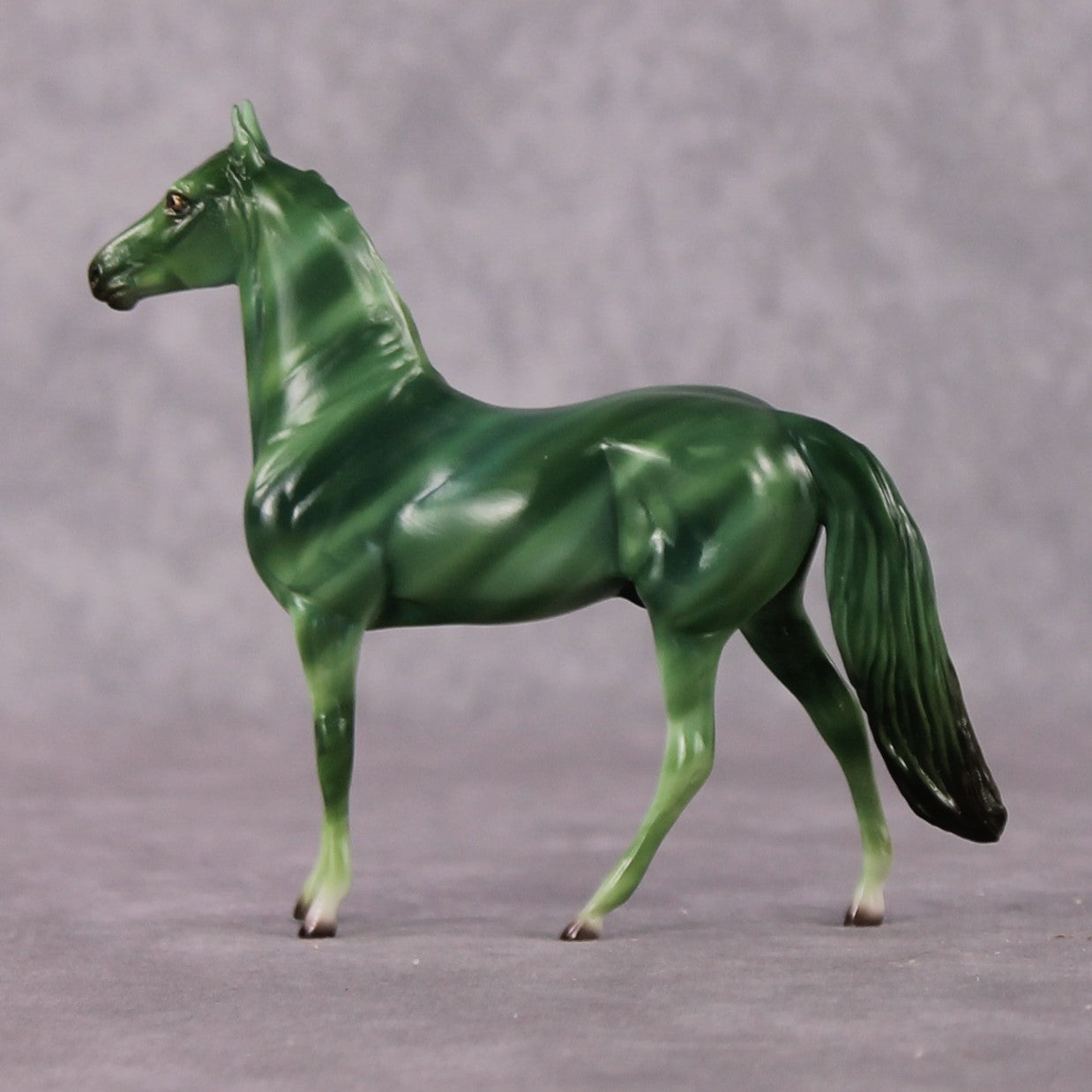 “National Take A Walk in a Park Day” Rock Chips: OOAK Morgan Chip based on Malachite by Ellen Robbins