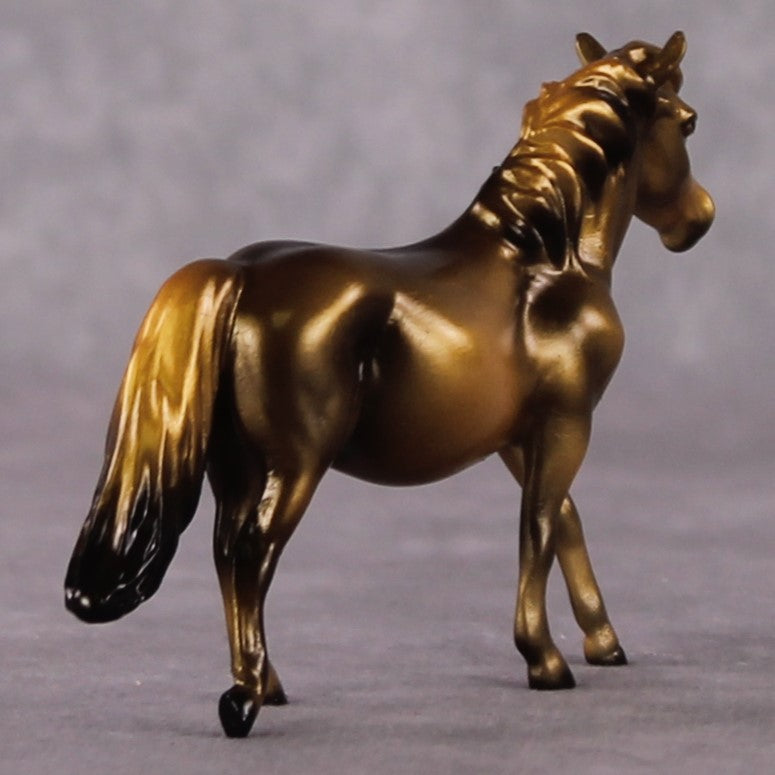 “National Take A Walk in a Park Day” Rock Chips: OOAK Pony Chip based on Pyrite by Ellen Robbins