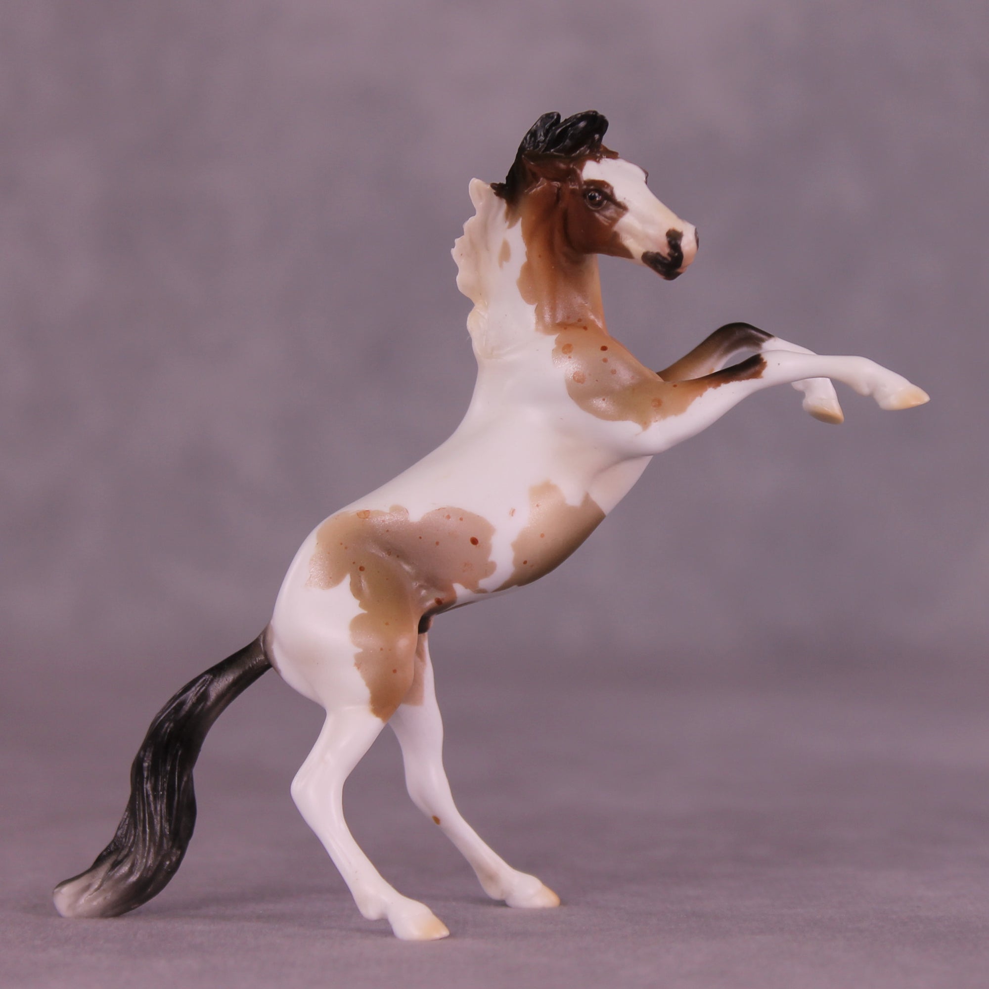 Red Rum OOAK Chip Rearing Horse by Mindy Berg SS925
