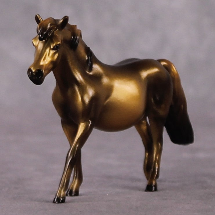 “National Take A Walk in a Park Day” Rock Chips: OOAK Pony Chip based on Pyrite by Ellen Robbins