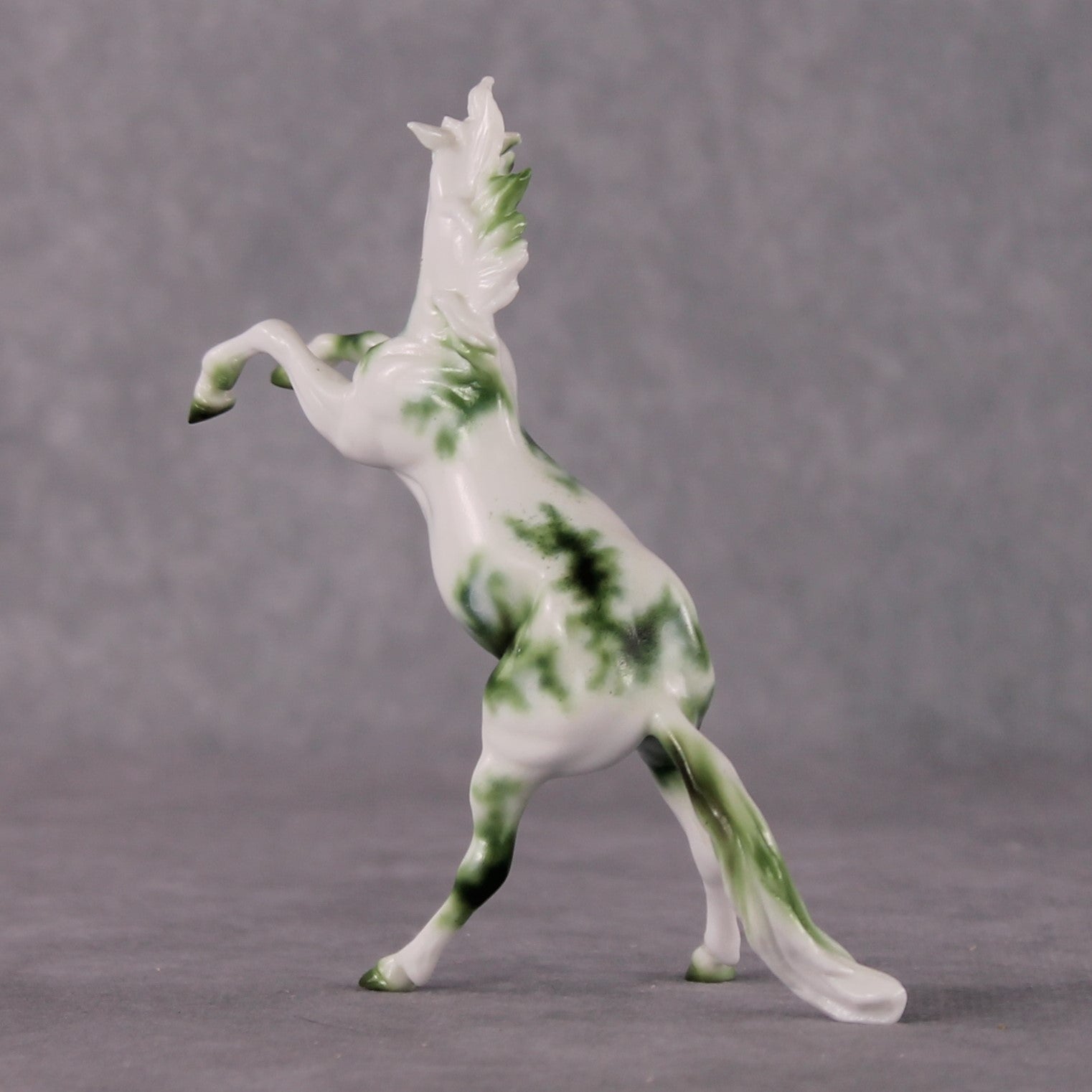 “National Take A Walk in a Park Day” Rock Chips: OOAK Rearing Chip based on Moss Agate by Ellen Robbins