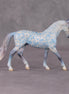 Snowflake Safari OOAK Deco Blue Snowflake & Giraffe Patterned Custom Warmblood Chip By Jess Hamill HS24 MHP Auction