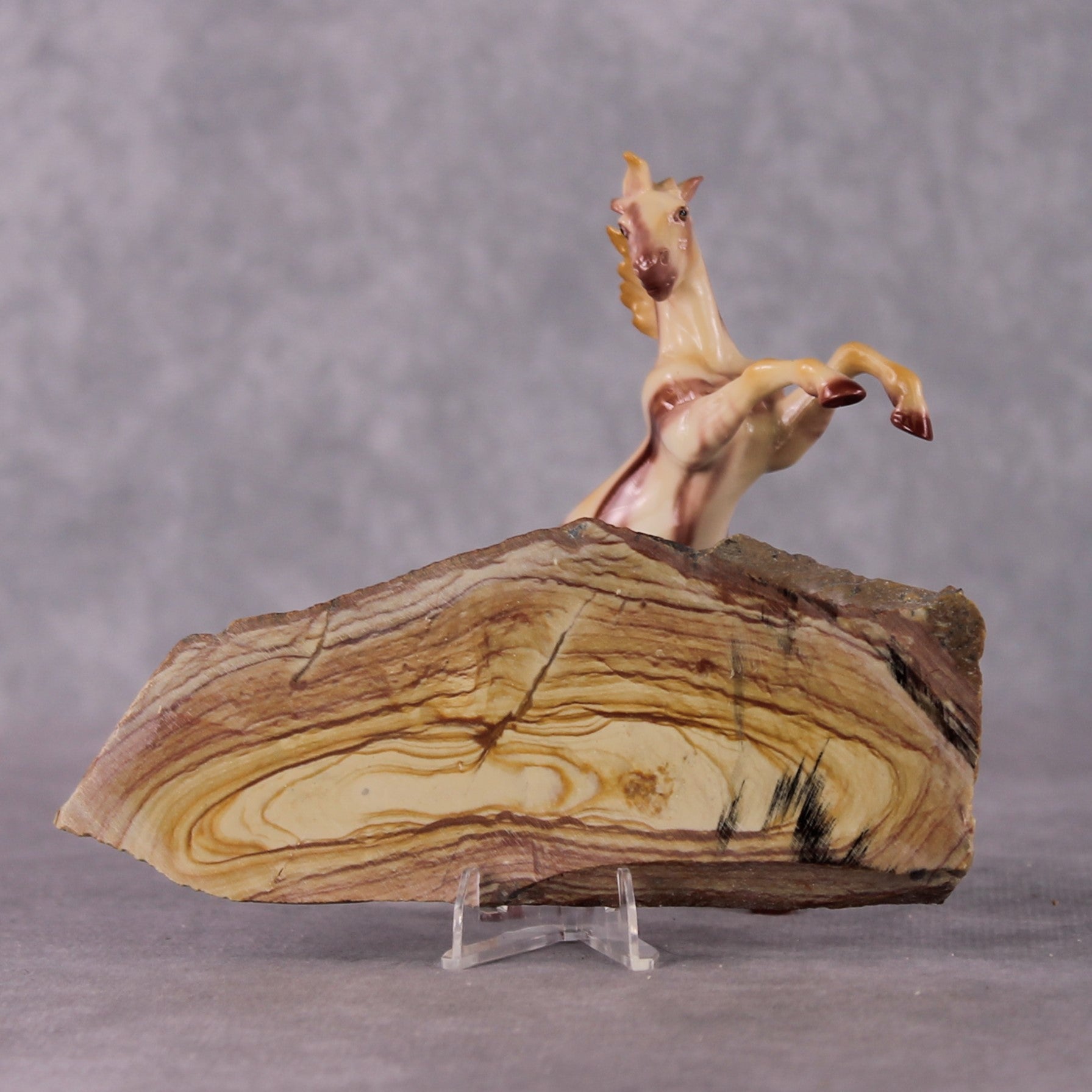 “National Take A Walk in a Park Day” Rock Chips: OOAK Rearing Chip based on Wonderstone by Ellen Robbins