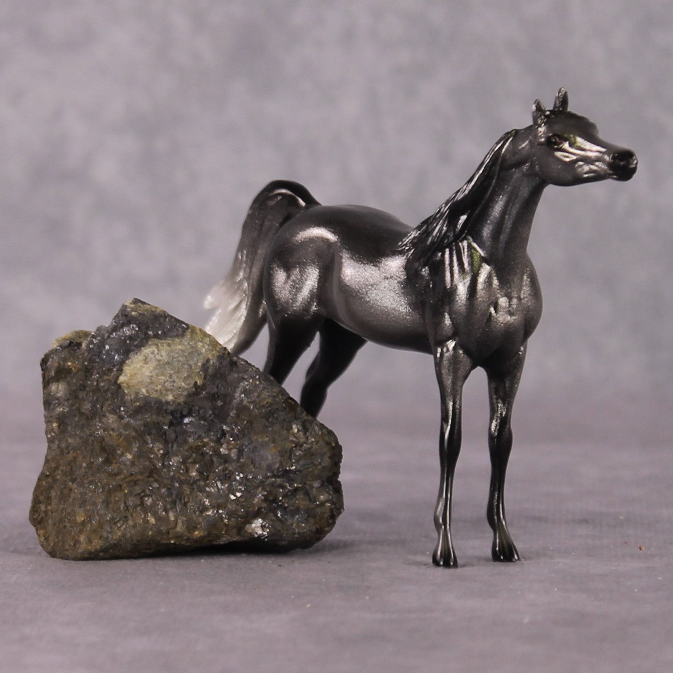 “National Take A Walk in a Park Day” Rock Chips: OOAK Arabian Chip based on Galena by Ellen Robbins