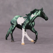 Winterfresh OOAK Metallic Green Pinto Cutter Chip By Jamie Adamson HS24