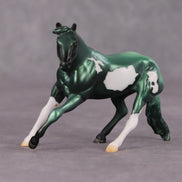 Winterfresh OOAK Metallic Green Pinto Cutter Chip By Jamie Adamson HS24