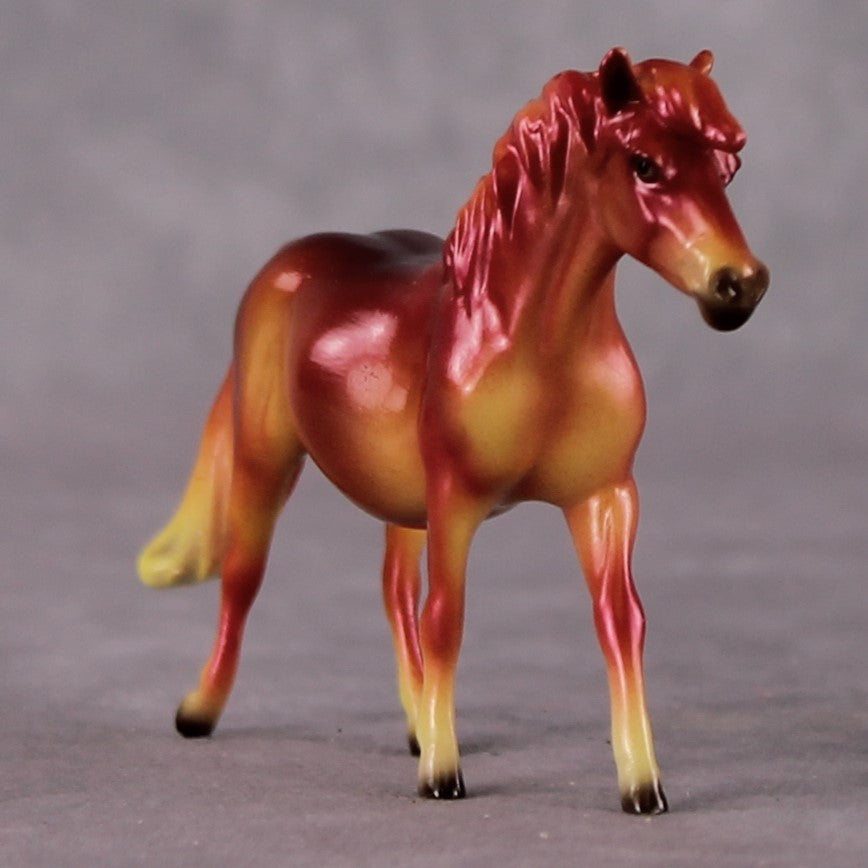 “National Take A Walk in a Park Day” Rock Chips: OOAK Pony Chip based on Realgar by Ellen Robbins