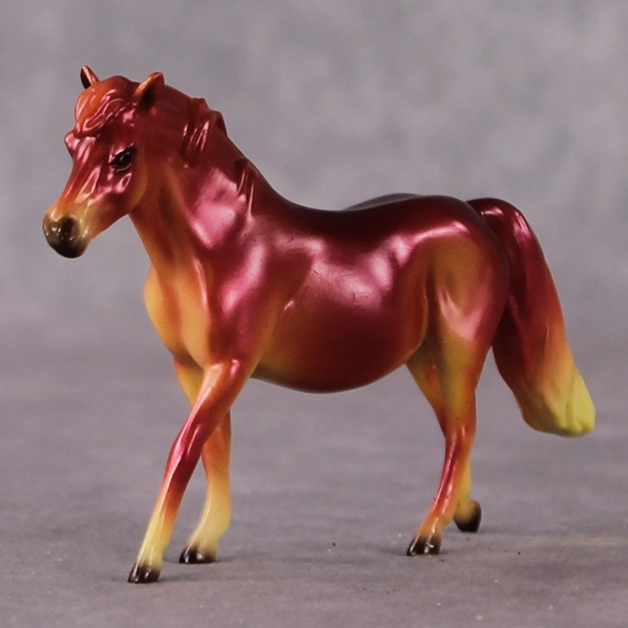 “National Take A Walk in a Park Day” Rock Chips: OOAK Pony Chip based on Realgar by Ellen Robbins