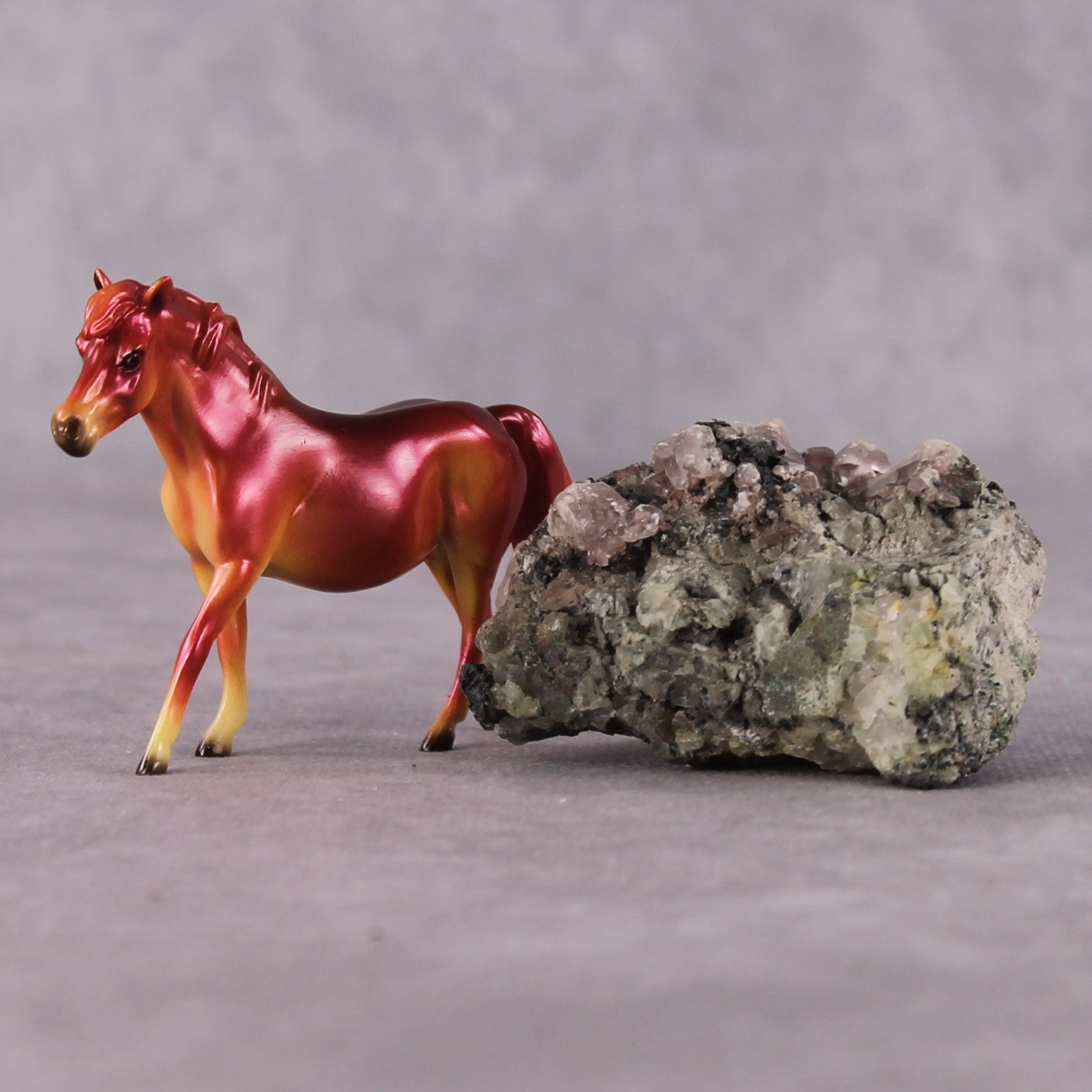 “National Take A Walk in a Park Day” Rock Chips: OOAK Pony Chip based on Realgar by Ellen Robbins