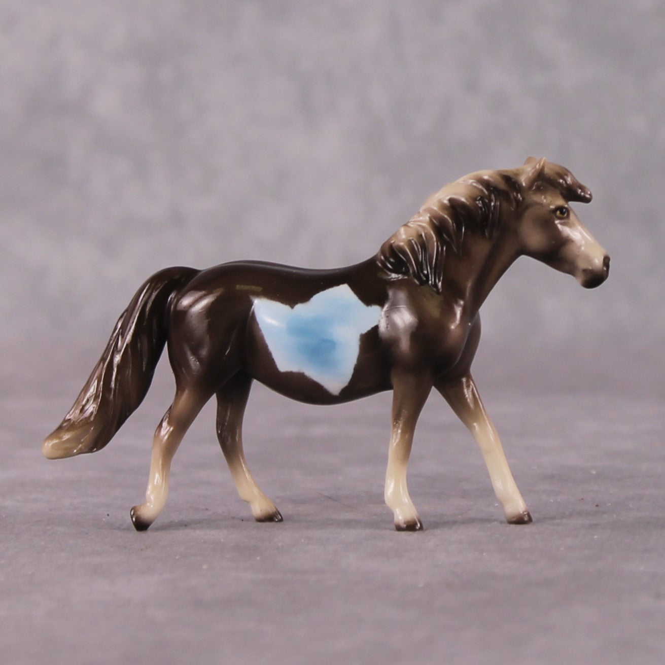 “National Take A Walk in a Park Day” Rock Chips: OOAK Pony Chip based on Thunderegg II by Ellen Robbins