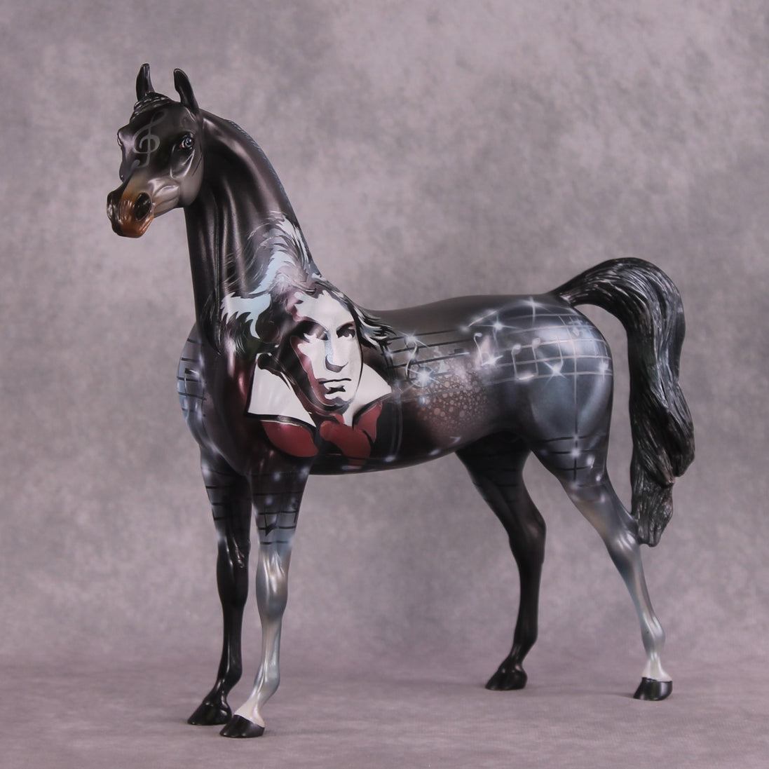 "Beethoven" OOAK Arabian by Kike Duarte SHCF25
