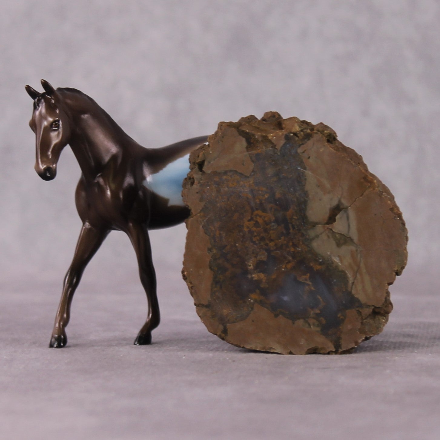 “National Take A Walk in a Park Day” Rock Chips: OOAK Warmblood Chip based on Thunderegg I by Ellen Robbins