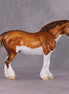 Buck LE-23 Chestnut Splash Overo Custom Heavy Draft Painted By Ellen Robbins - Call of the Wild CL24