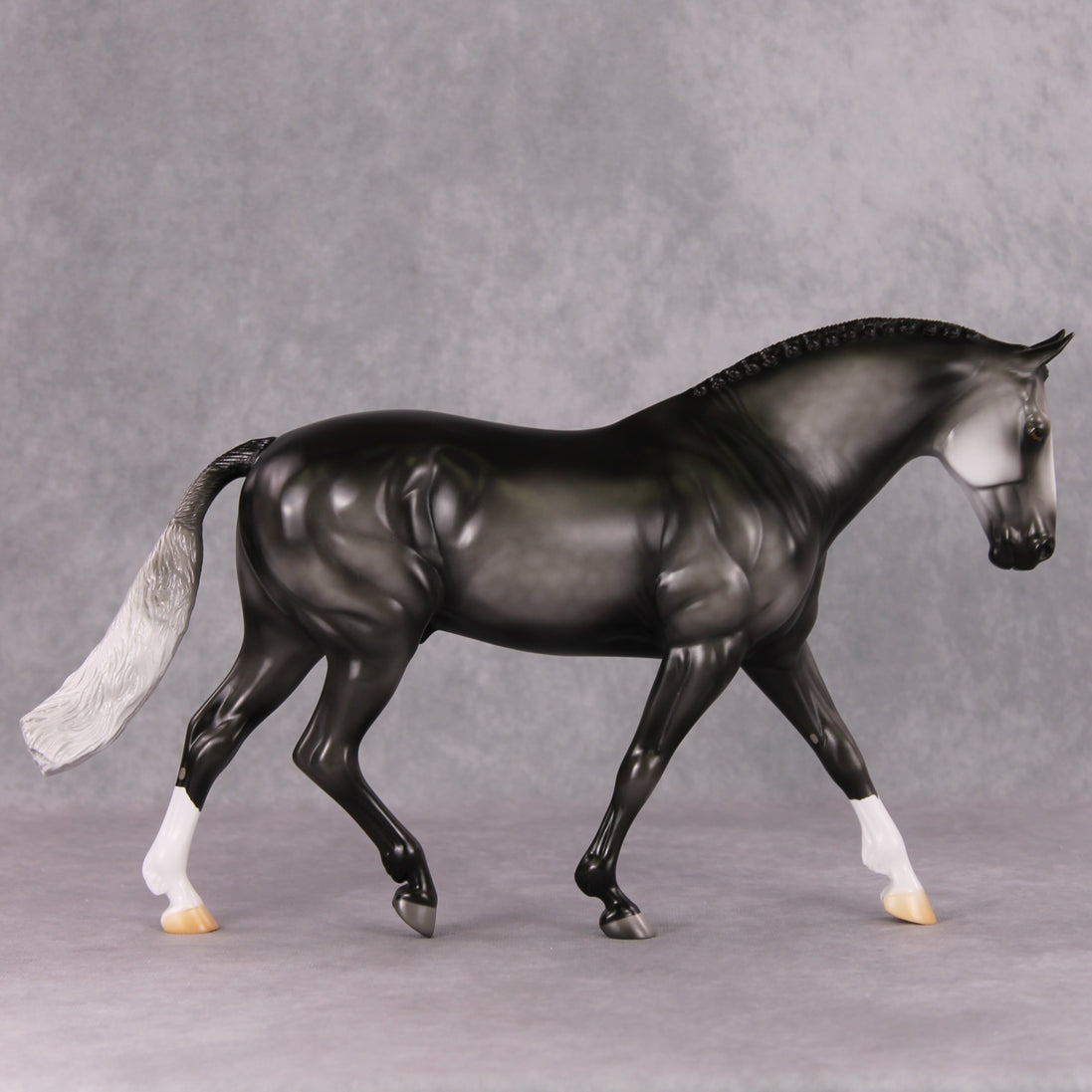 Milestone OOAK Dark Dappled Grey Irish Draught By Jamie Adamson HS24