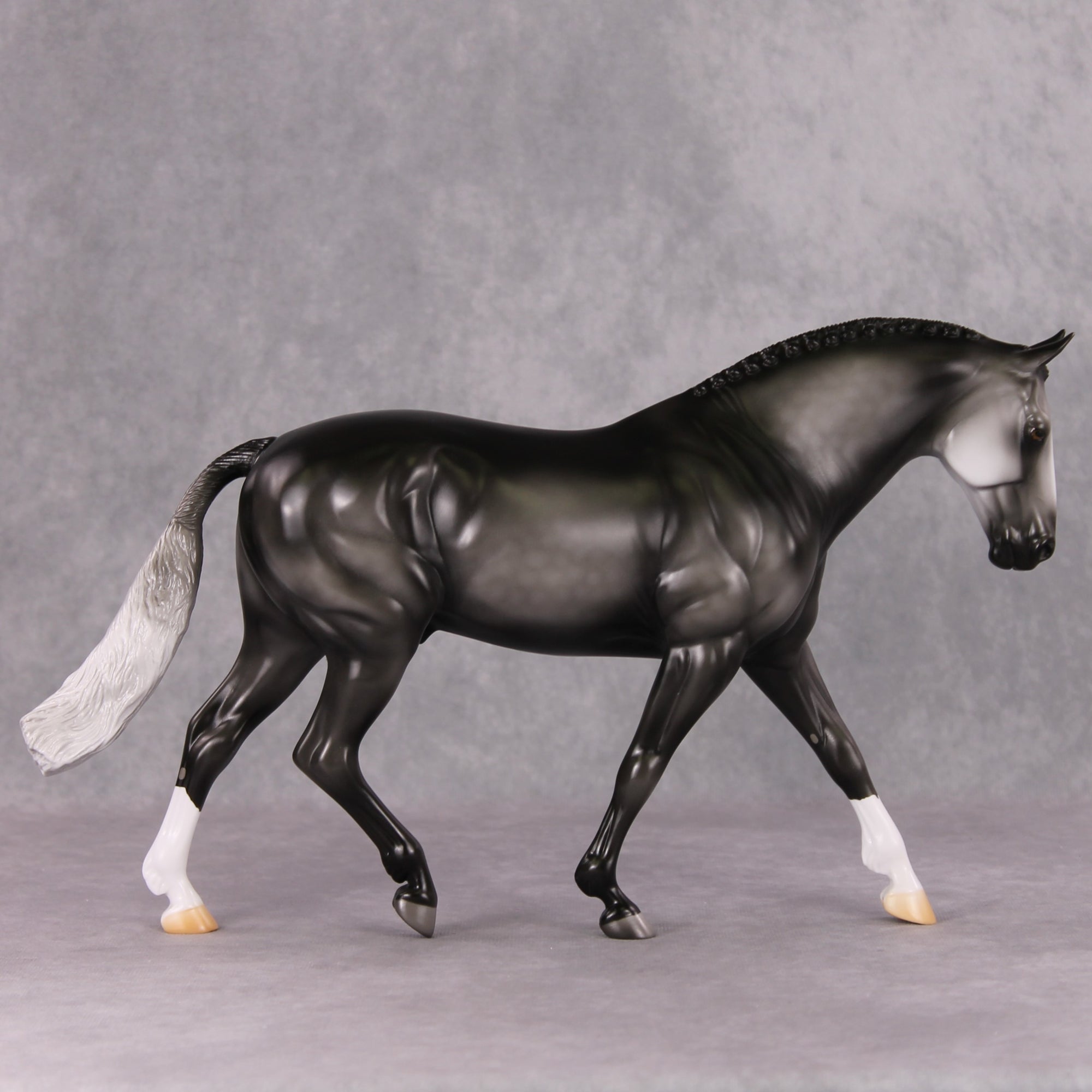 Milestone OOAK Dark Dappled Grey Irish Draught By Jamie Adamson HS24