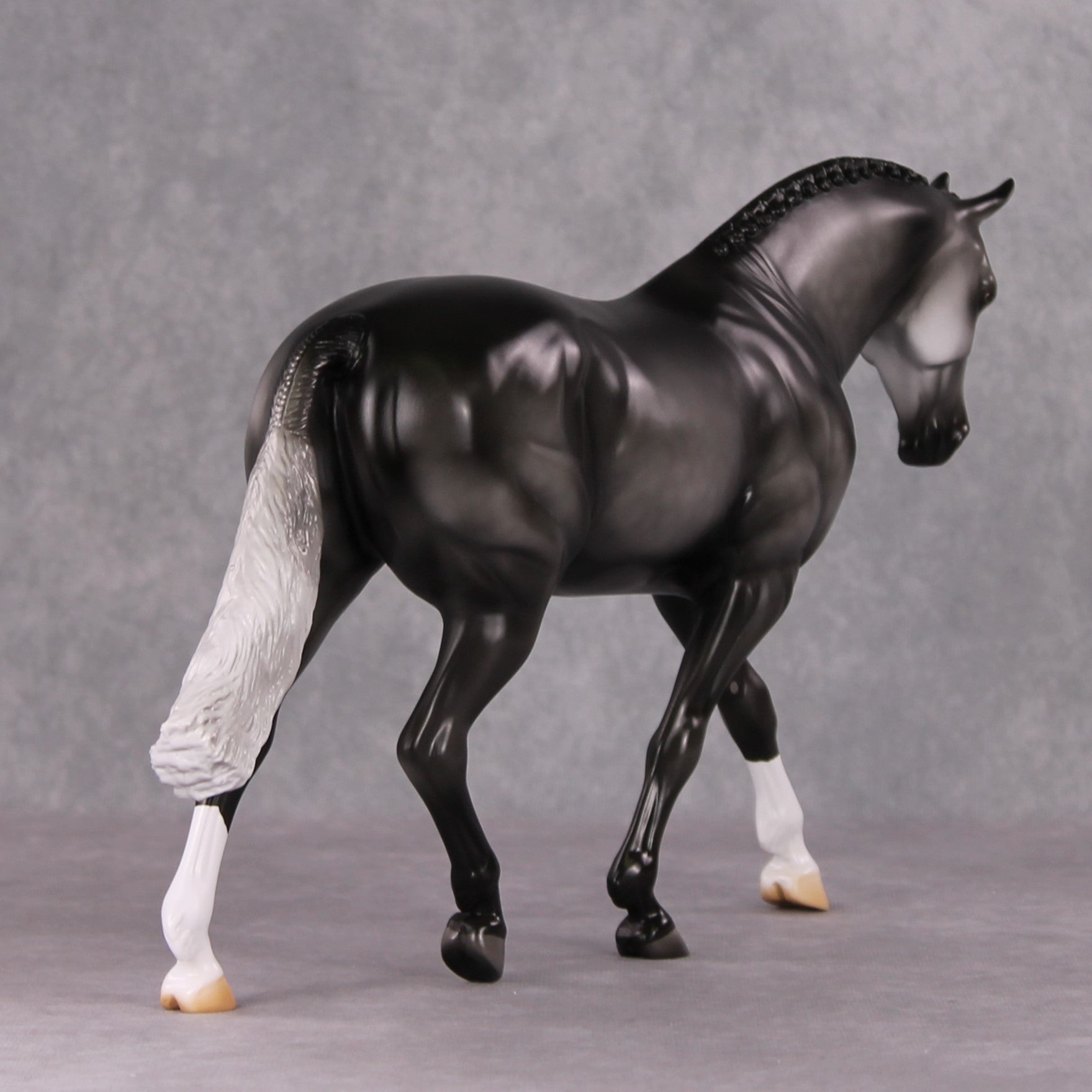 Milestone OOAK Dark Dappled Grey Irish Draught By Jamie Adamson HS24