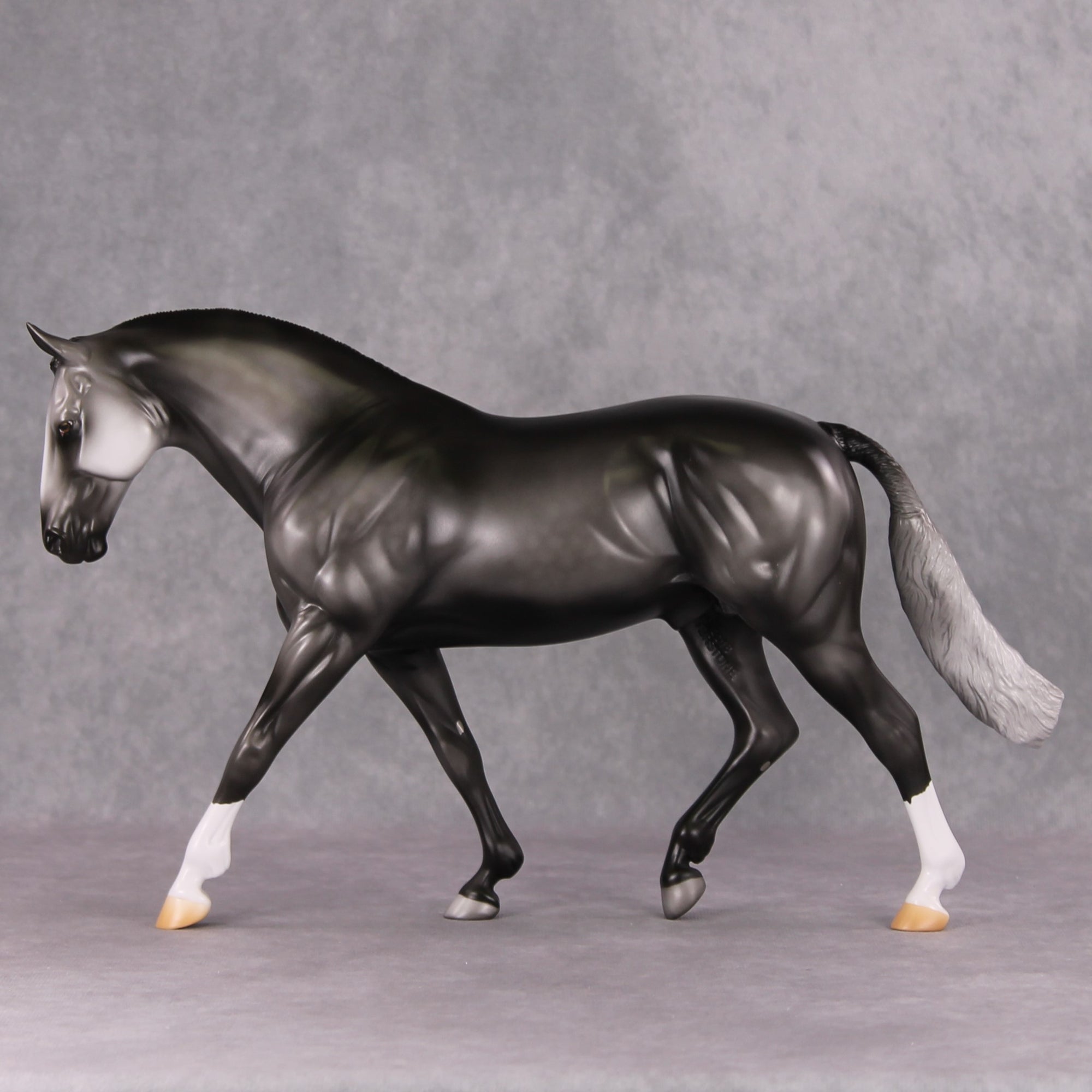 Milestone OOAK Dark Dappled Grey Irish Draught By Jamie Adamson HS24