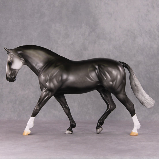 Milestone OOAK Dark Dappled Grey Irish Draught By Jamie Adamson HS24