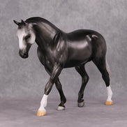 Milestone OOAK Dark Dappled Grey Irish Draught By Jamie Adamson HS24