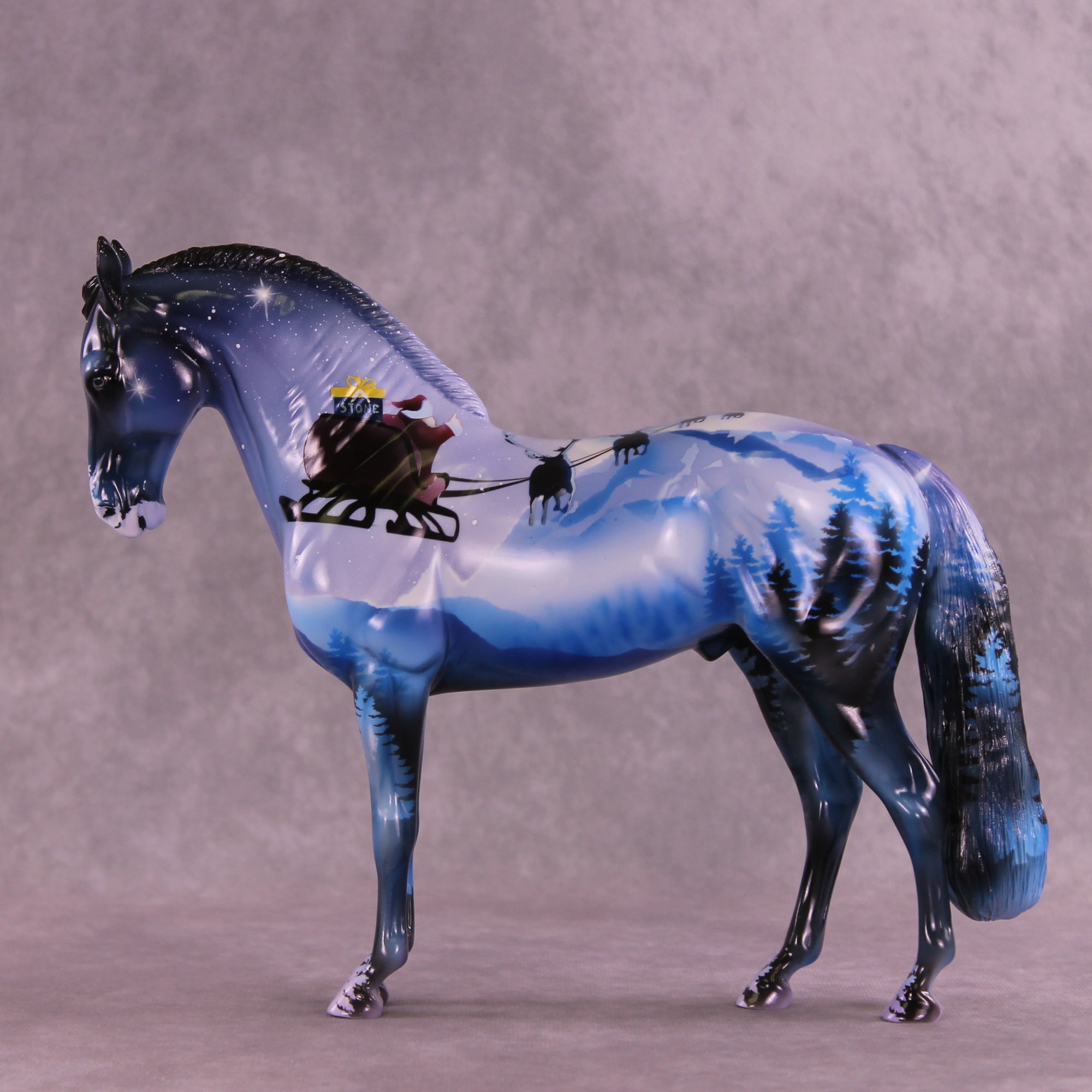 Santa is Coming OOAK FCM Andalusian by Enrique Duarte HS25