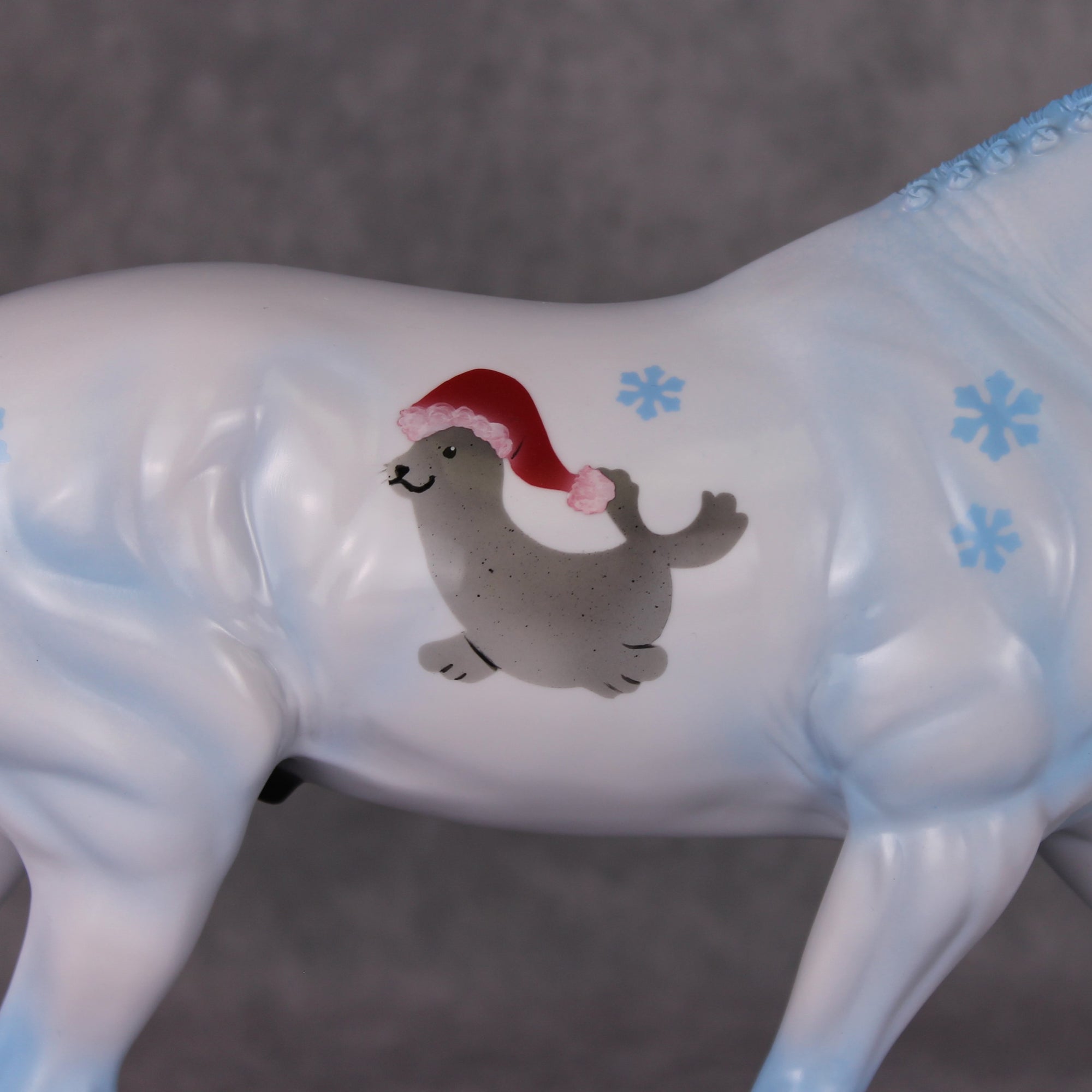 Seal Of Approval OOAK Deco Blue with Seal Irish Draft By Angela Marleau HS24