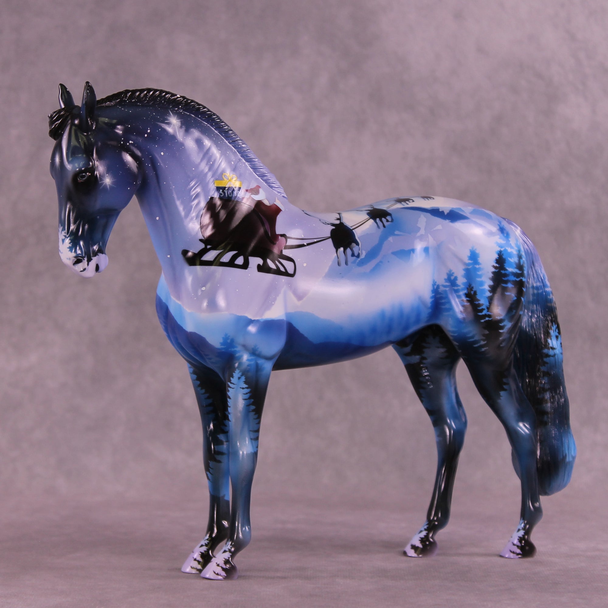 Santa is Coming OOAK FCM Andalusian by Enrique Duarte HS25