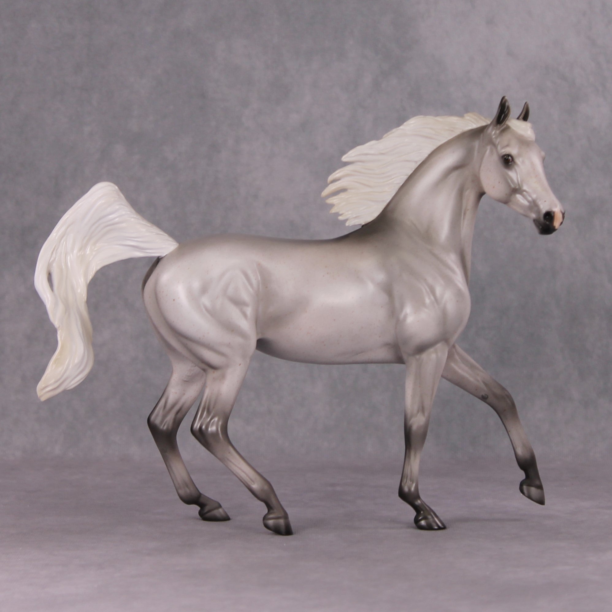 Penelope OOAK Fleabitten Grey Arab Mare By Angela Marleau HS24